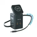 Green Lion GaN 65W Multi Port Travel Adapter - Black 