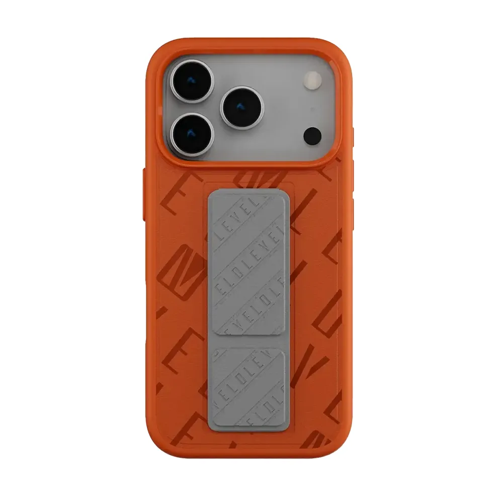 [LVLMRPVLO17PMCTST] Levelo Morphix Vallo PU Leather Grip Case For iPhone 17 Pro Max - Cobalt Storm