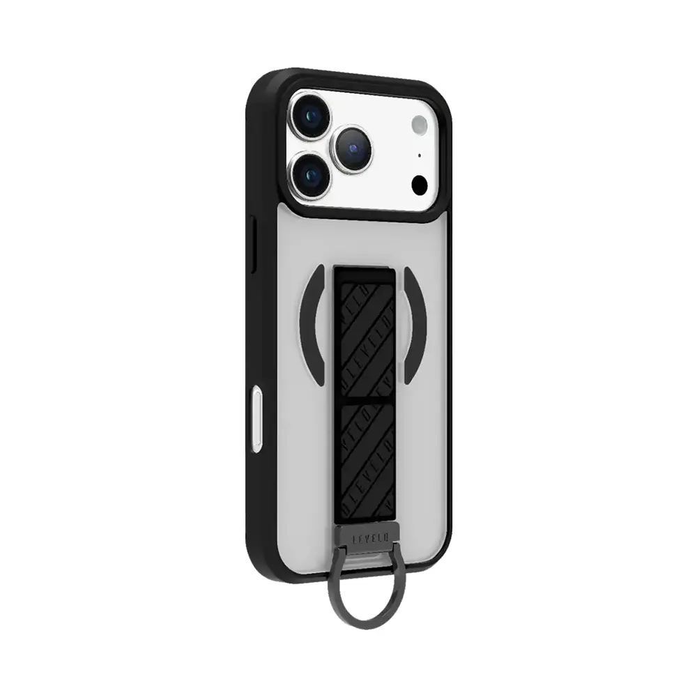 Levelo Morphix Clara Grip Case For iPhone 17 Pro Max - Phantom Black