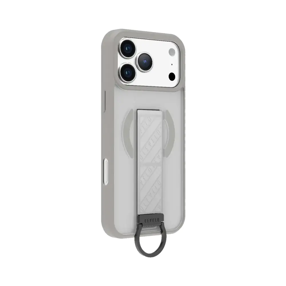[LVLMRPCLGCIP17PMSLST] Levelo Morphix Clara Grip Case For iPhone 17 Pro Max - Silverstone