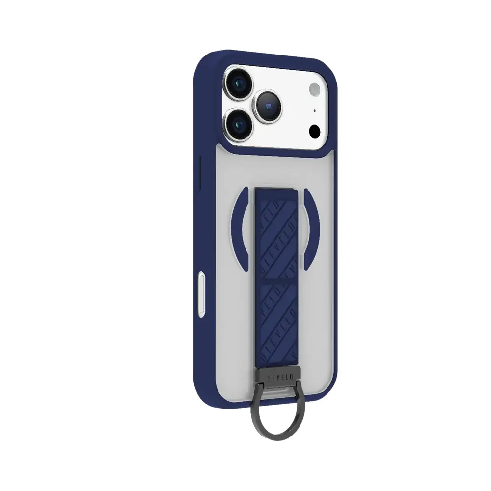 Levelo Morphix Clara Grip Case For iPhone 17 Pro Max - Midnight Blue