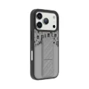 Levelo Morphix Gripstand Case With Cardholder For iPhone 17 Pro Maх Cloud Grey