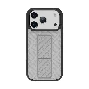 Levelo Morphix Cuero Gripstand Case For iPhone 17 Pro Max - Cloud Grey