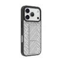 Levelo Morphix Cuero Gripstand Case For iPhone 17 Pro Max - Silverstone