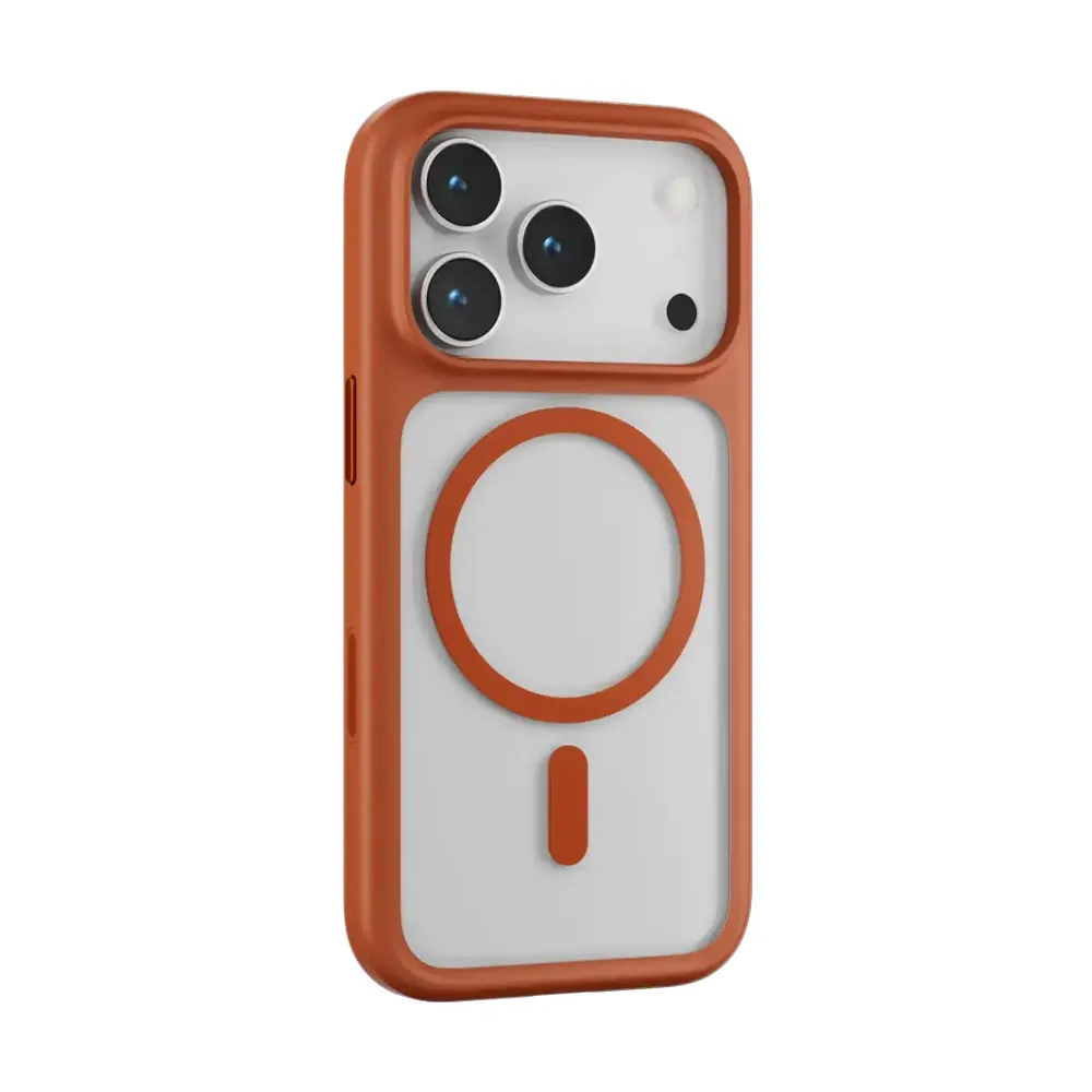 Levelo Solo Matte MagSafe Case For iP17 Pro Max - Orange