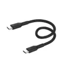 Belkin BoostCharge 0.15m USB-C to USB-C Braided Cable - Black 