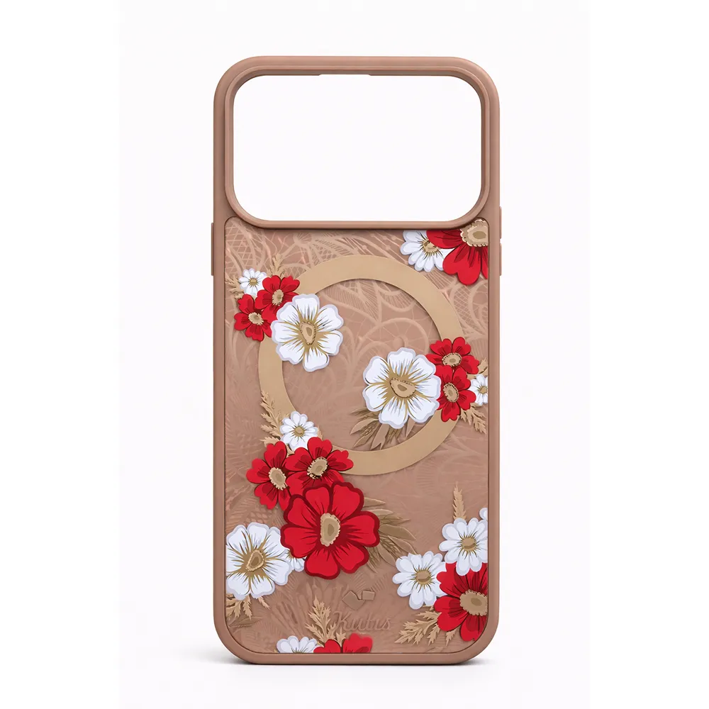 Floral Pattern Magnetic Case for iP17 Pro Max-RY004