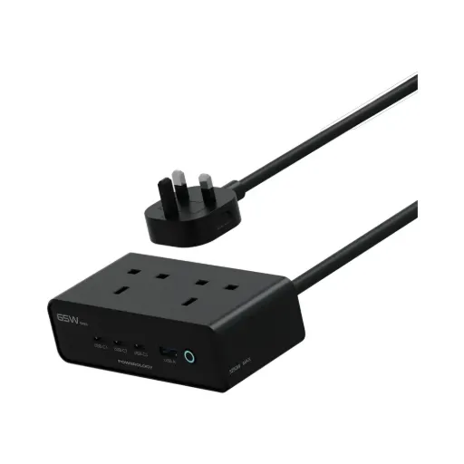 [PWCUQC053BK] Powerology Omnix Desktop Charging Station 3250W GaN 65W - Black 