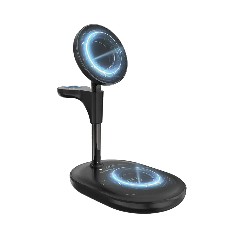 [PWK3000BK] Powerology Florea Wireless Charging Stand - Black