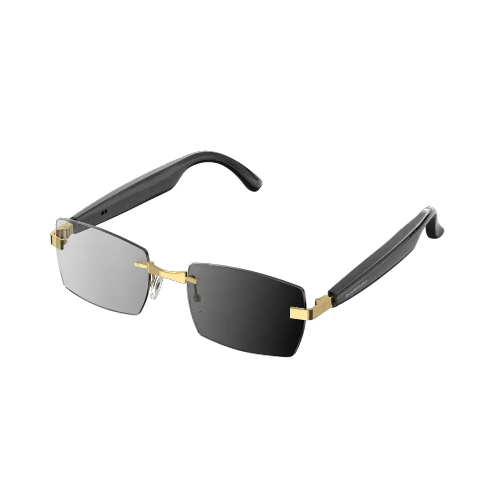 Powerology Cannes Smart Audio Sunglasses - Gold/Black 