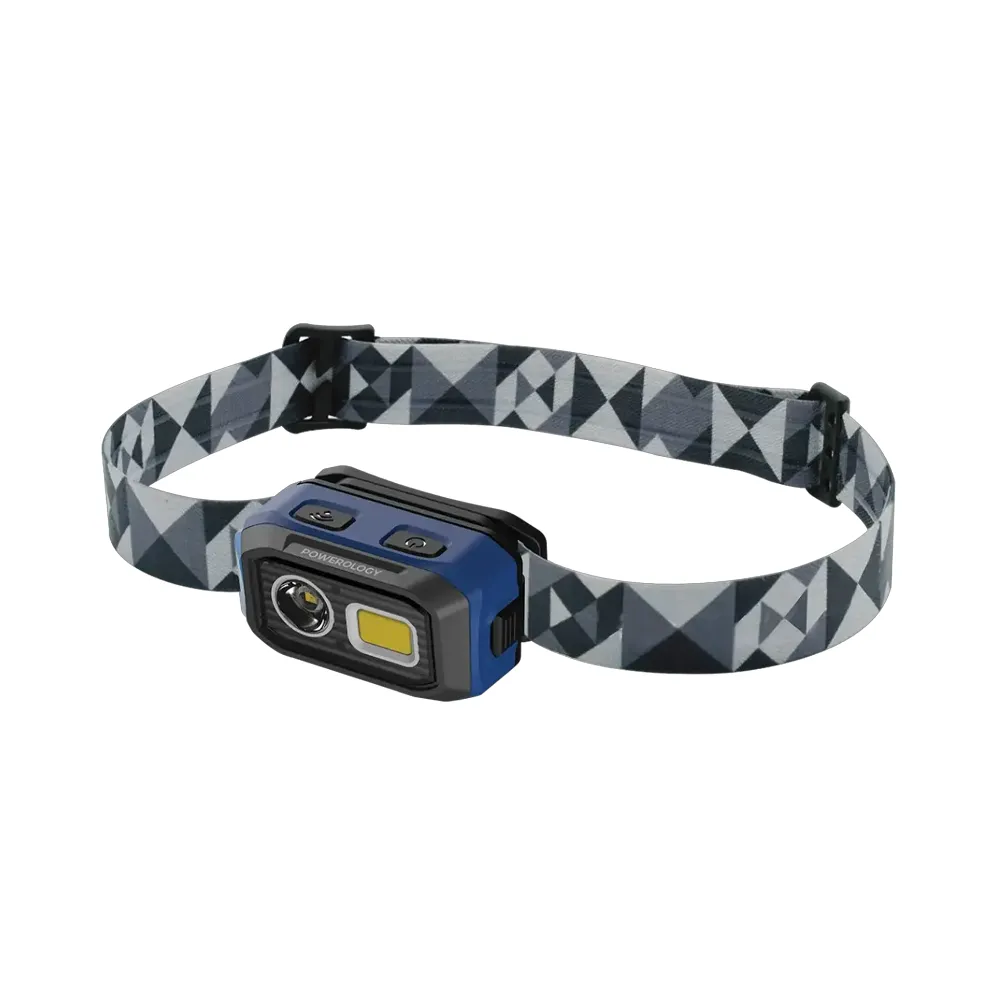 [PWZF6578BK] Powerology BrightVision Rechargeable LED Headlamp - Black 