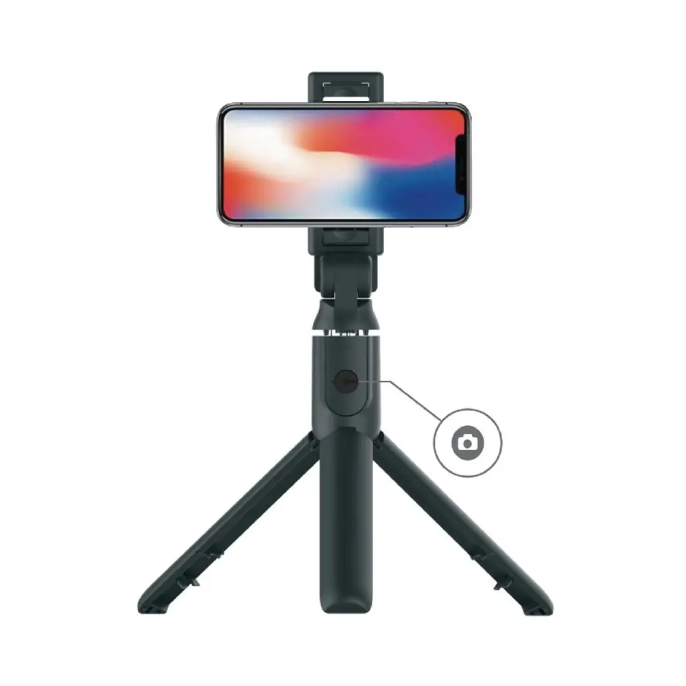 Porodo Bluetooth Selfie Stick with Tripod Stand & Detachable Remote Shutter - Black 