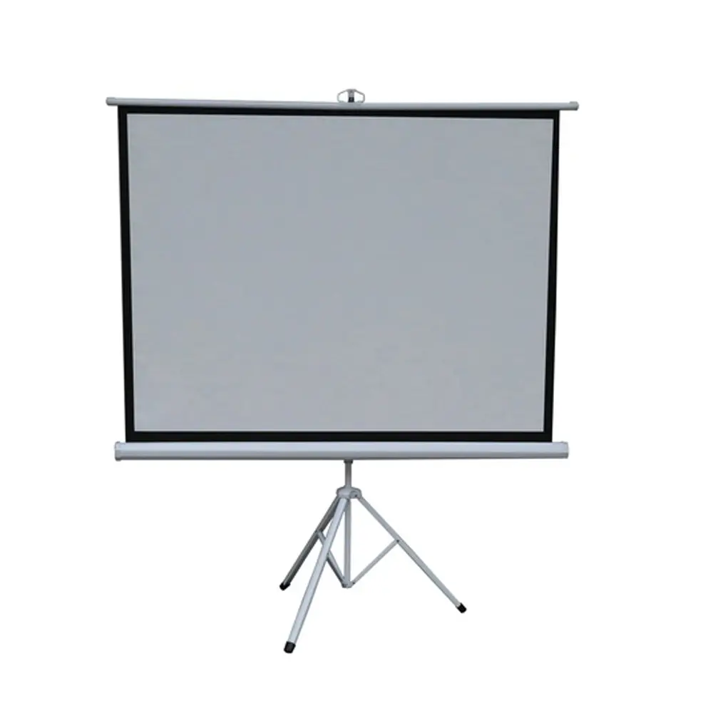 [PDTET100WH] Porodo 100" Portable Projection Screen with Stable Tripod Stand - White 
