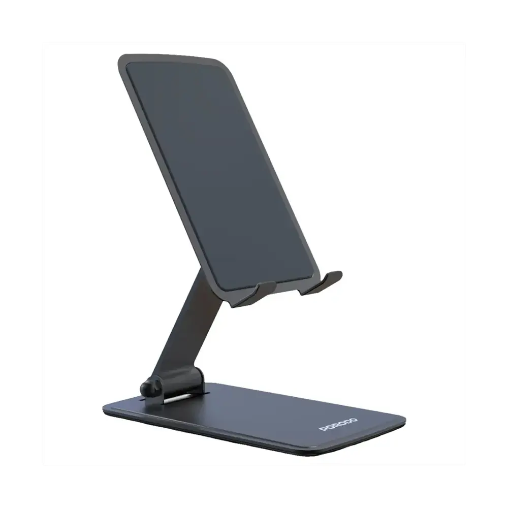 Porodo Foldable Desktop Stand with Anti-Slip Base - Gray 