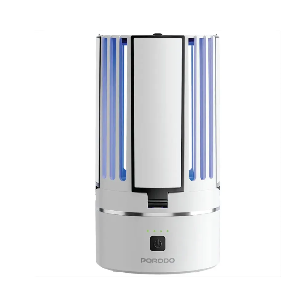 [PDLS638WH] Porodo Lifestyle Portable 2-in-1 Insect Killer Lamp with Safe & Silent Operation - White 