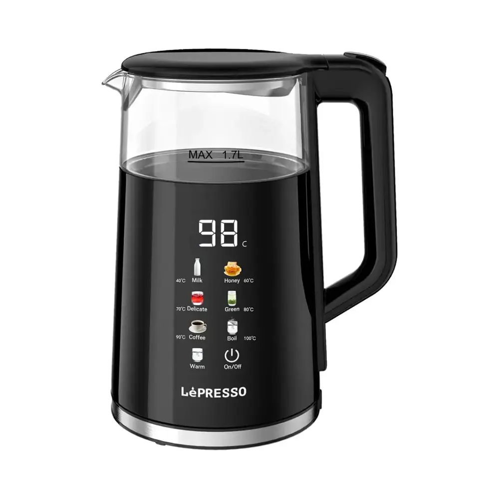 [LPCFFM0037] LePresso 2200W 1.7L Electric Kettle with Auto Shut-Off & Digital Display - Black