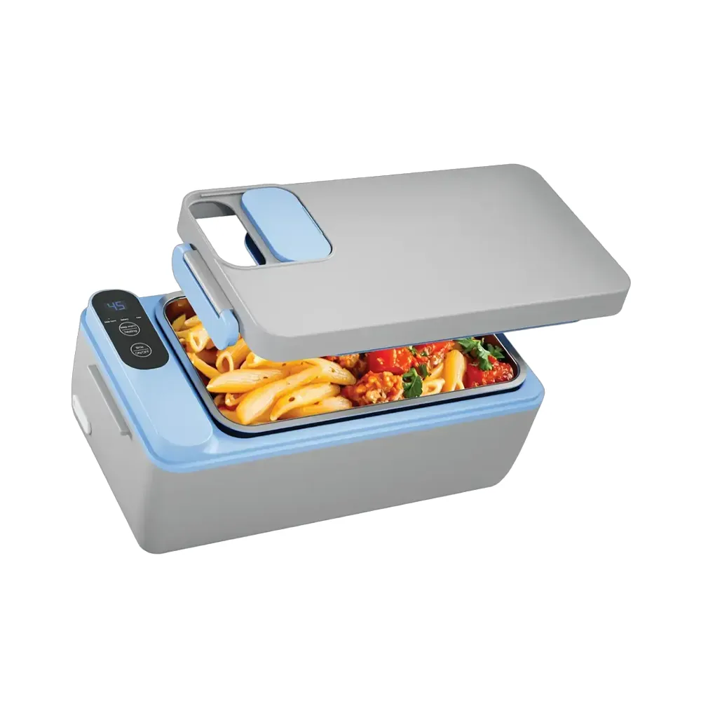 [PLBF818GYBL] Powerology Lumo Portable Heated Lunch Box - Grey Blue
