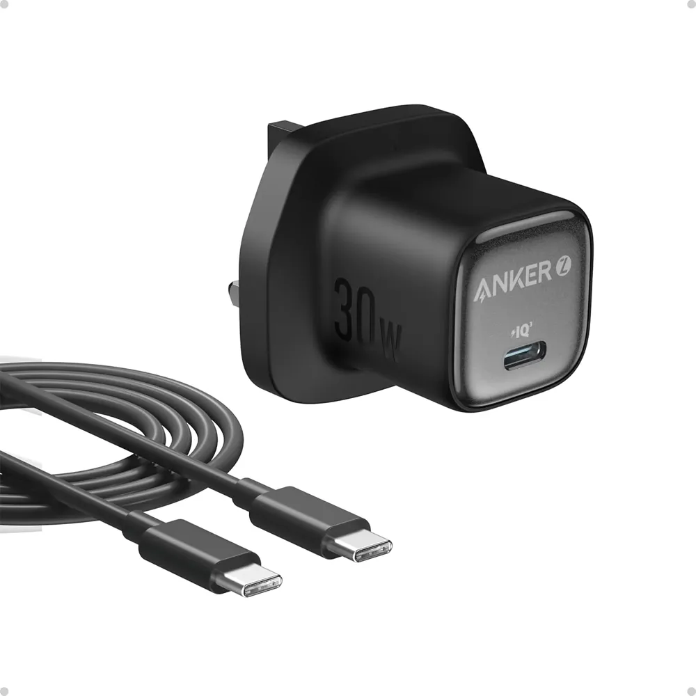 [B2698K11] Anker zolo 30W PD Wall Charger with Type-C Cable (Black)