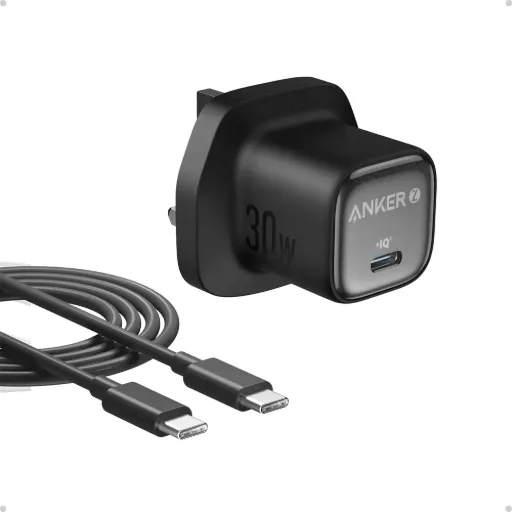 [B2698K11] Anker zolo 30W PD Wall Charger with Type-C Cable (Black)