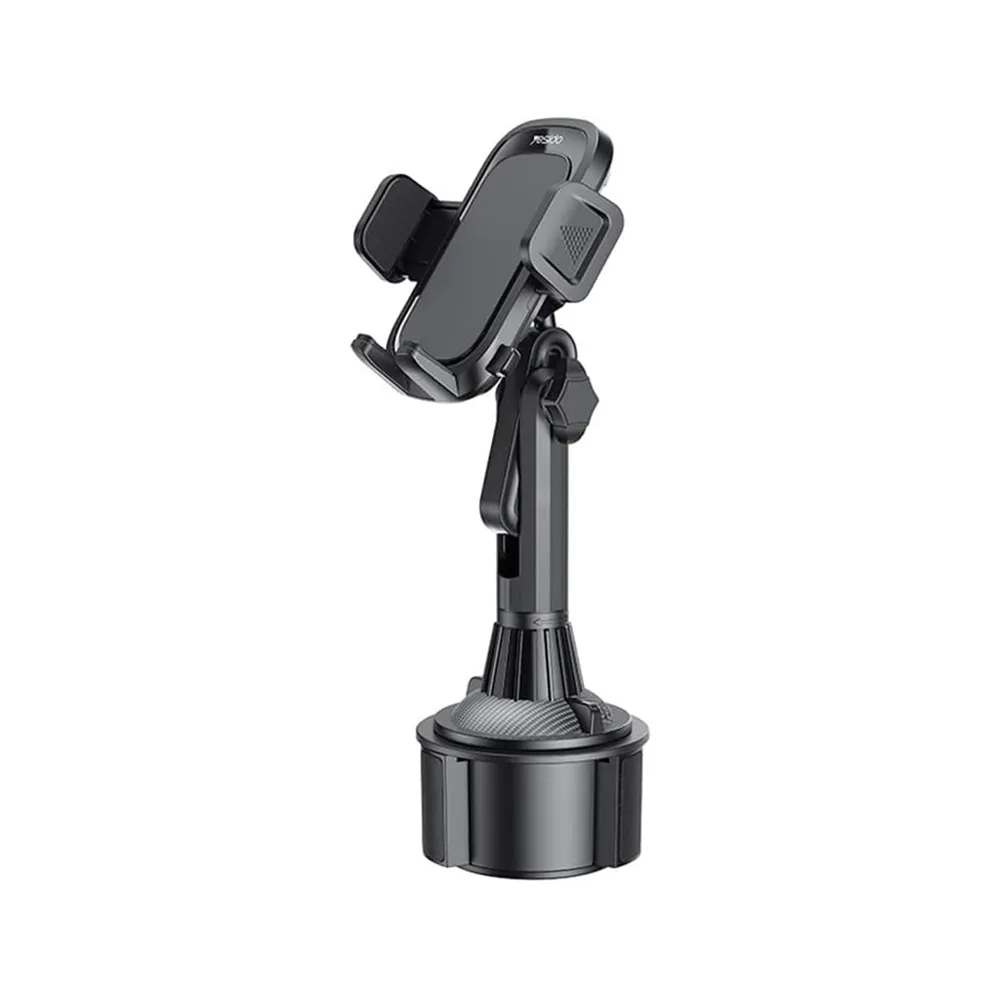 Yesido C195 Car Mobile Holder with 360 Degrees Rotating Cup - Black