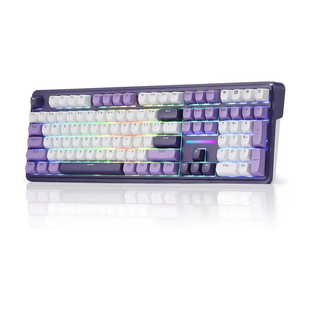 [K743SP-RGB-Pro] Redragon Antonium LCD Pro Wireless Mechanical Gaming Keyboard with 3 Modes Connection Gasket