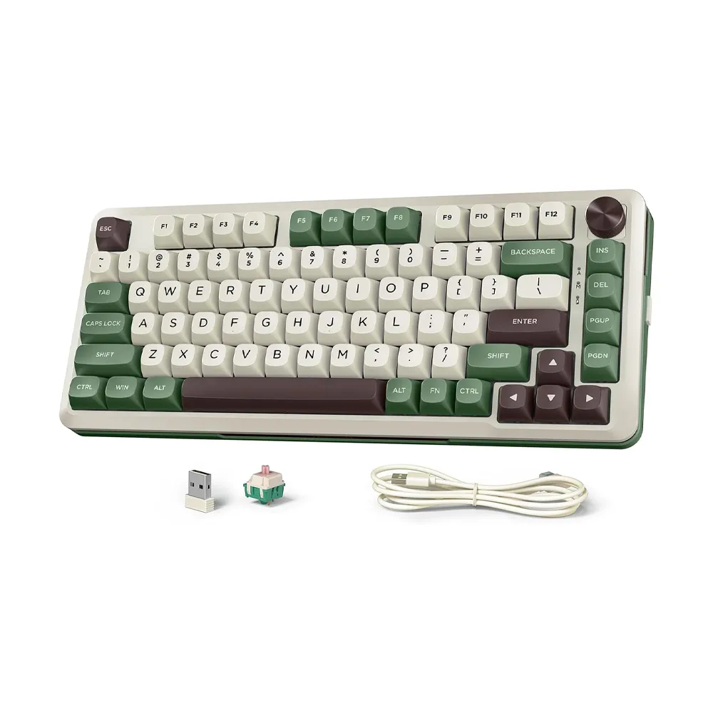 [K708WLG-RGB-PRO] Redragon FLEKACT Pro with LCD Screen Gasket Mounted Wireless Gaming Keyboard