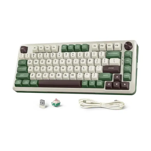 [K708WLG-RGB-PRO] Redragon FLEKACT Pro with LCD Screen Gasket Mounted Wireless Gaming Keyboard