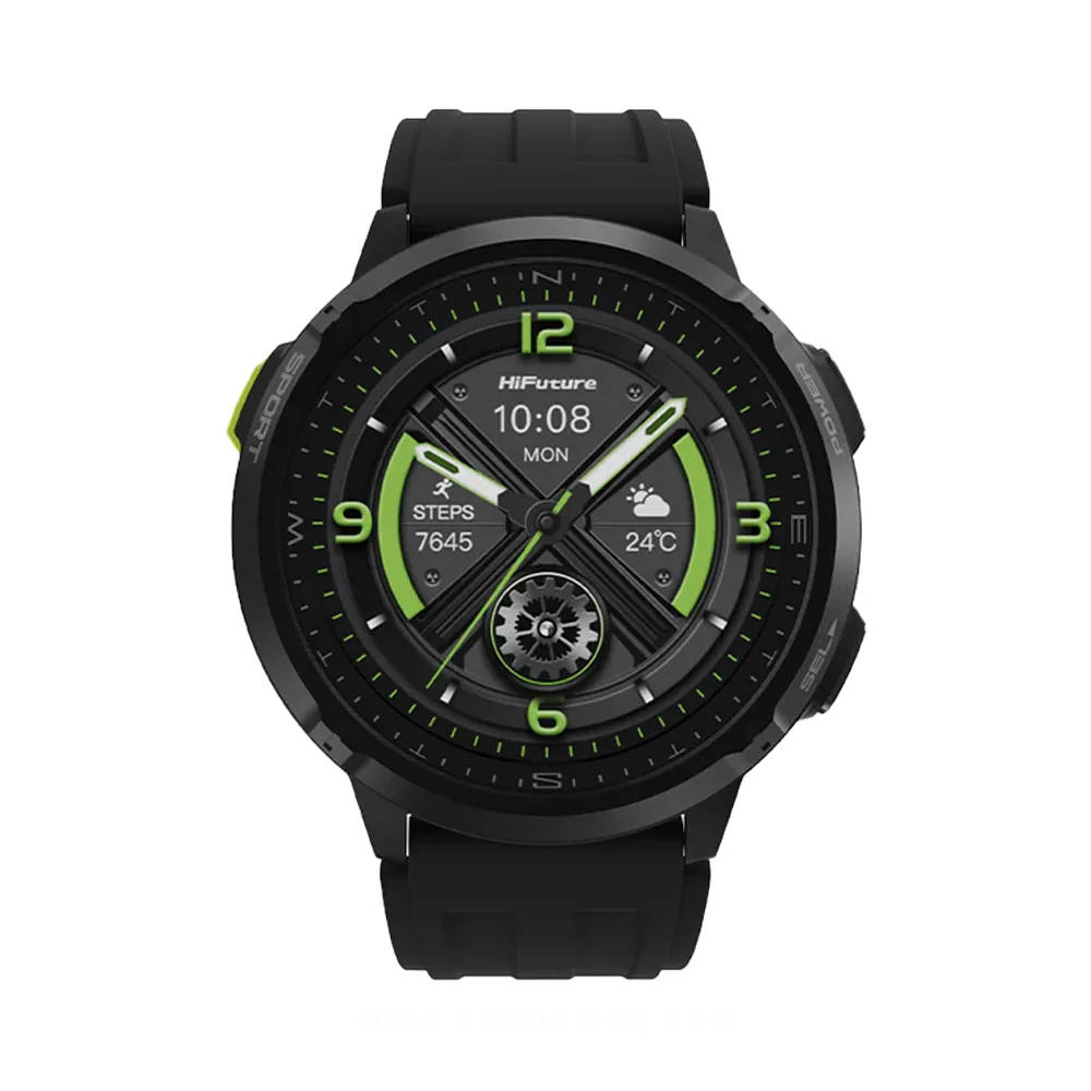 HiFuture Mix3 1.43" AMOLED Smart Watch (Black)