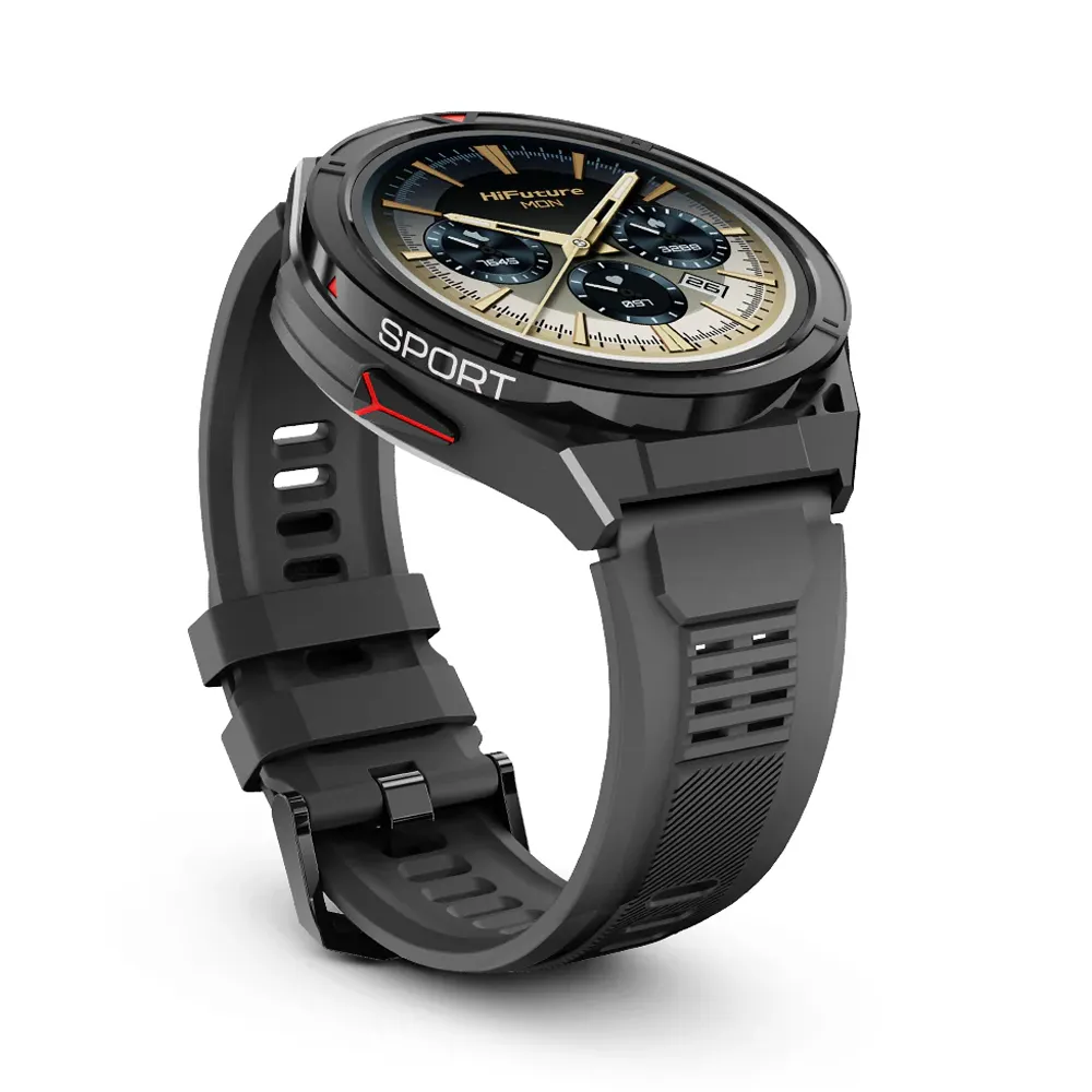HiFuture ACTIVE Dual Band GPS AMOLED Smart Watch (Red)
