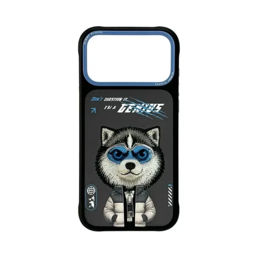 [NIM003] Nimmy Cool Cute 2.0 Wolf case compatible with iPhone 17 Pro Max, Black