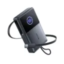 Joyroom10000mAh 22.5W Powerbank with Built-in Retractable USB-C Cable - Black