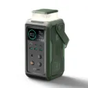 Powerbank Joyroom 75000mAh 100W 3x USB-C 3x USB-A with foldable flashlight and handle - green