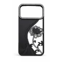 Luxurious Crystal-Studded Flower Case - iPhone 17 Pro Max