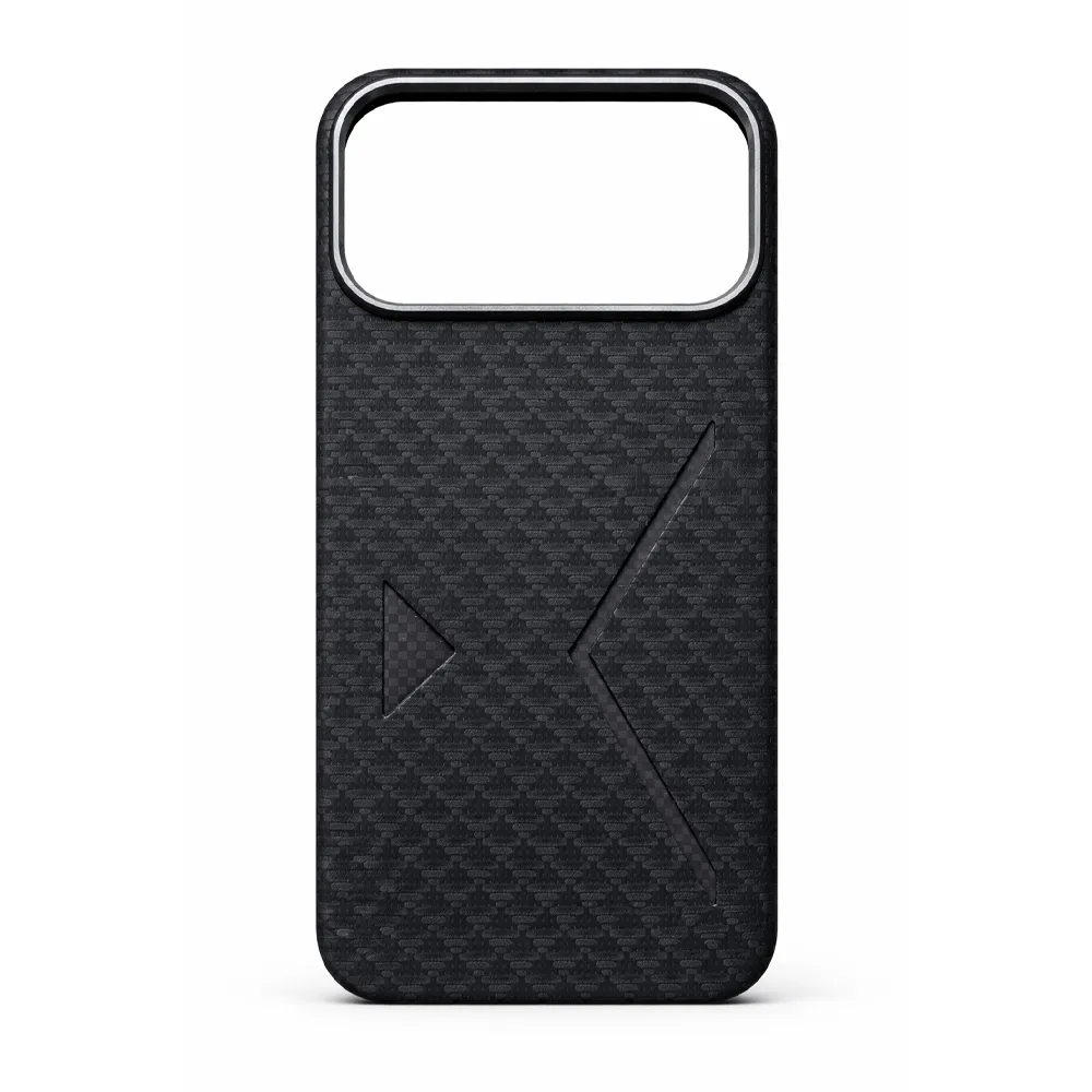 RMO case with a premium leather pattern – iPhone 17 Pro Max