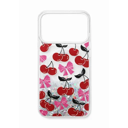 GoldLiwin Cherry & Fyonka Glitter Magsafe Case - iPhone 17 Pro Max