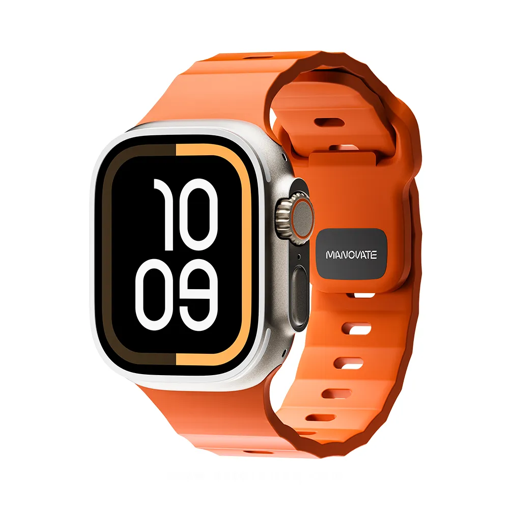 Manovate Flexfit Apple Watch Band – Sunset Orange