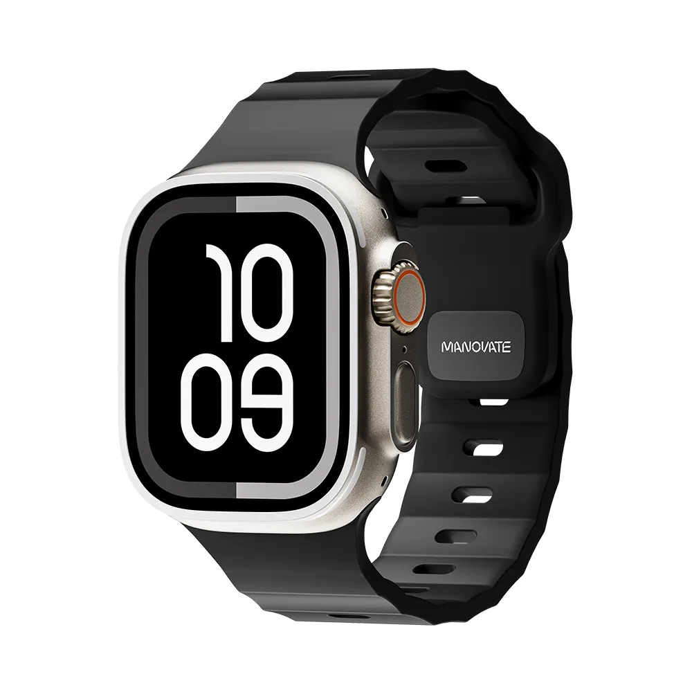 Manovate Flexfit Apple Watch Band – Carbon Black