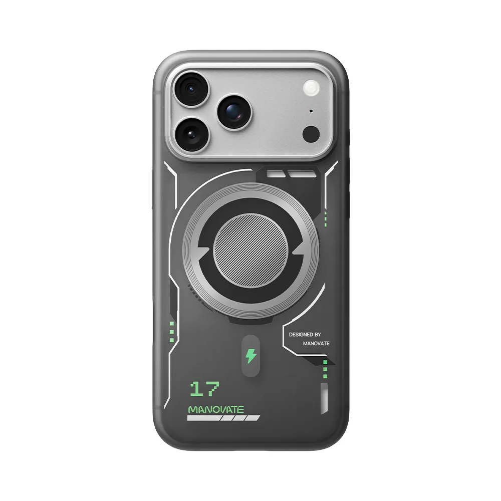 Manovate TrueMist Protective Case for iPhone 17 Pro Max – BlackMist