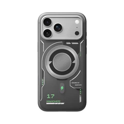 Manovate TrueMist Protective Case for iPhone 17 Pro Max – BlackMist