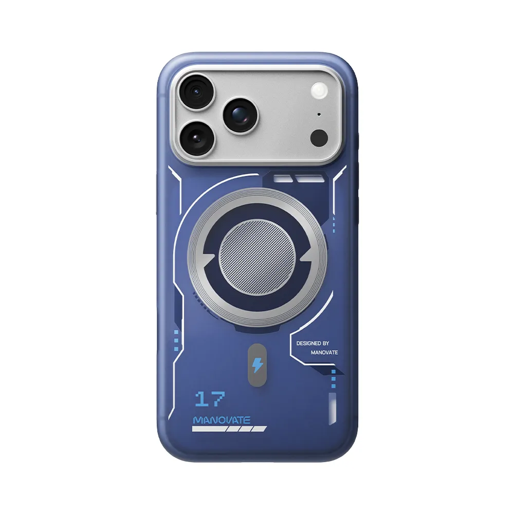 Manovate TrueMist Protective Case for iPhone 17 Pro Max – BlueMist