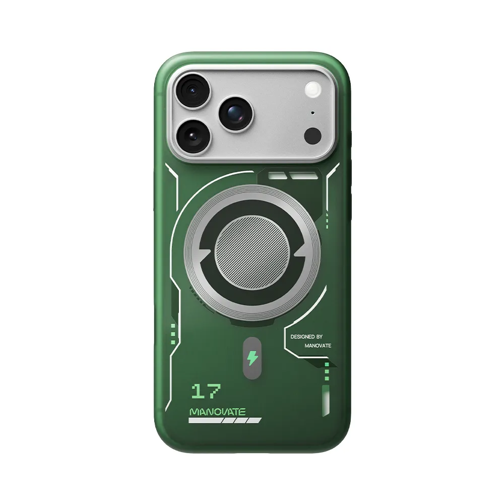 Manovate TrueMist Protective Case for iPhone 17 Pro Max – GreenMist