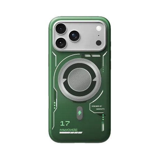Manovate TrueMist Protective Case for iPhone 17 Pro Max – GreenMist