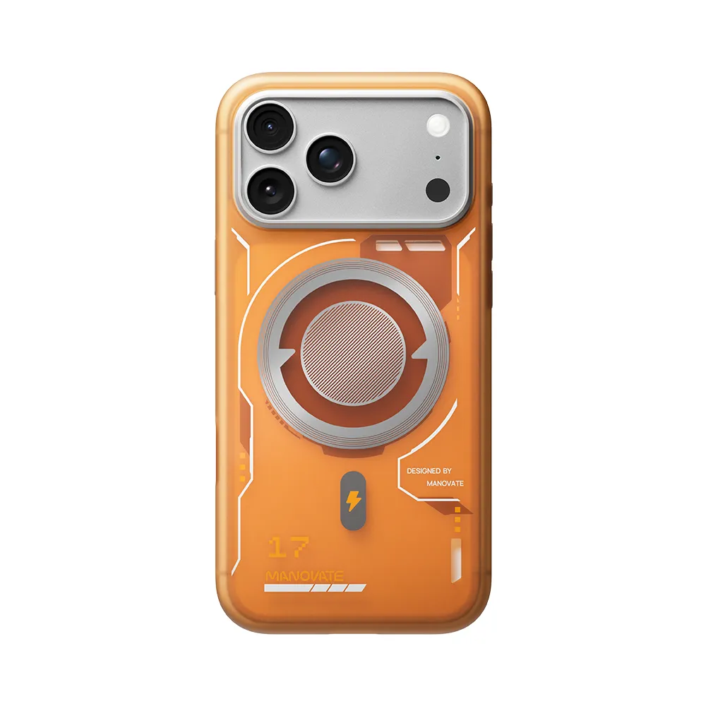 Manovate TrueMist Protective Case for iPhone 17 Pro Max – OrangeMist