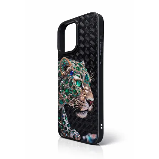 iLike Crystal Tiger Case - IPhone 16 Pro Max (Black)