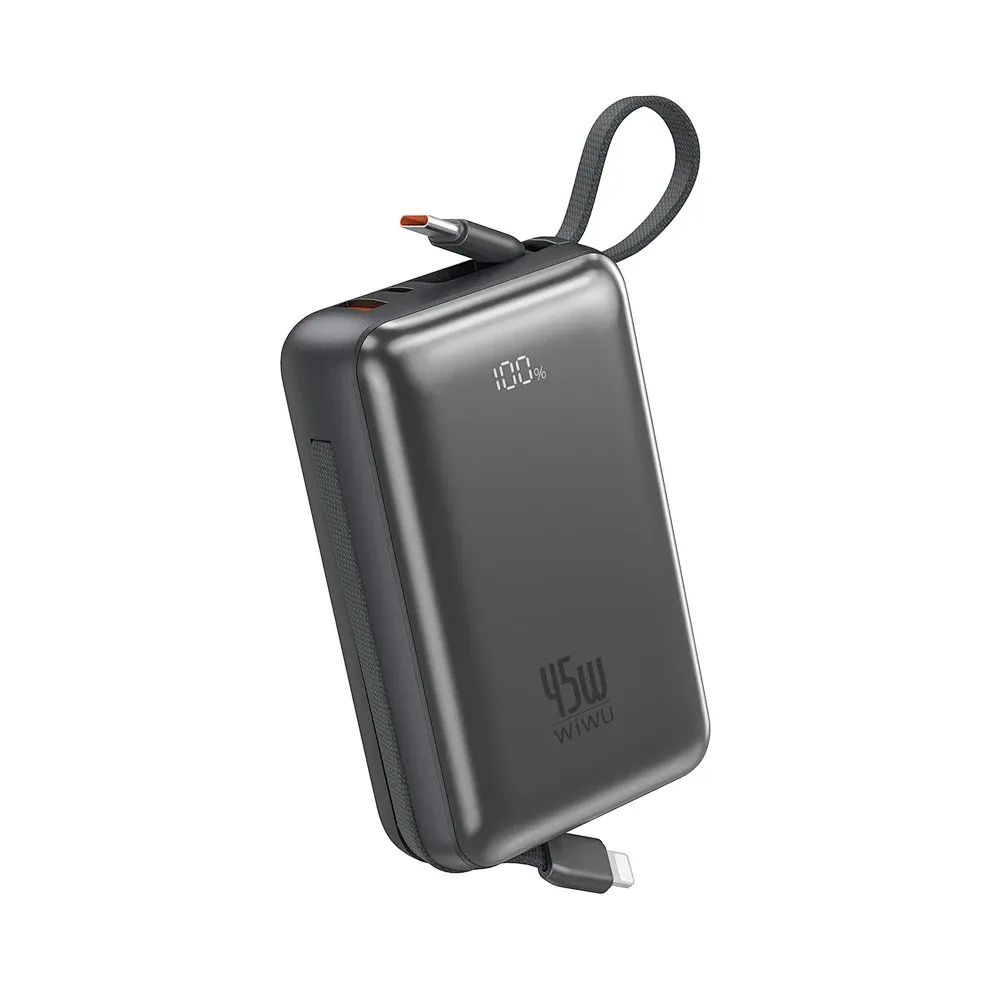 WIWU 45W Galaxy Pro (20,000 mAh) Power Bank-AS-182 (Space Gray)
