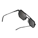 Levelo Floro Octagon-Shaped Metal Frame & UV400 Lens Sunglasses with Pouch