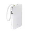 Baseus EnerFill FC51 Bipow2 Pro Power Bank 10000mAh 22.5W White (Built-in Cable)