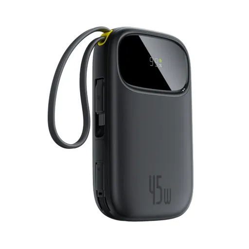 [P10082102123-00] Baseus EnerFill FC31 Power Bank 10000mAh 45W Black (2 Built-in Cables)