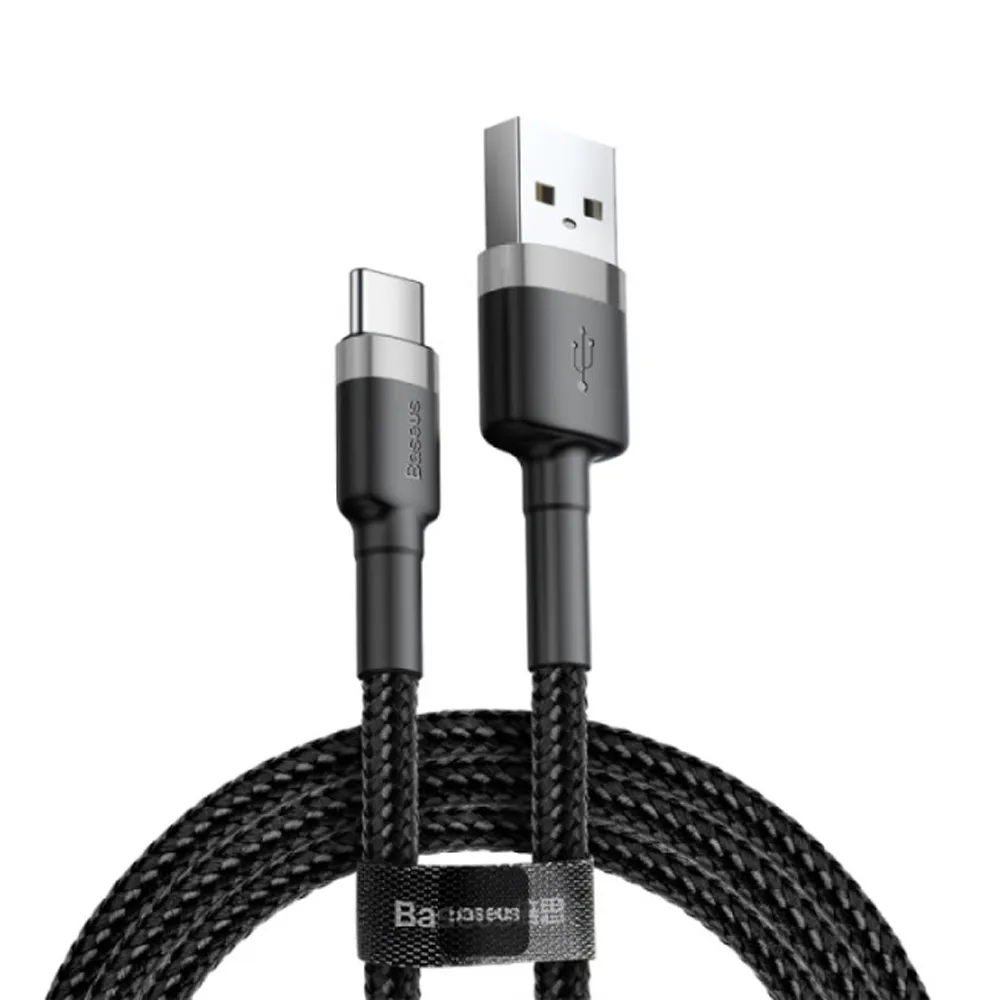 Baseus cafule Cable USB For Type-C 3A 1m Gray+Black