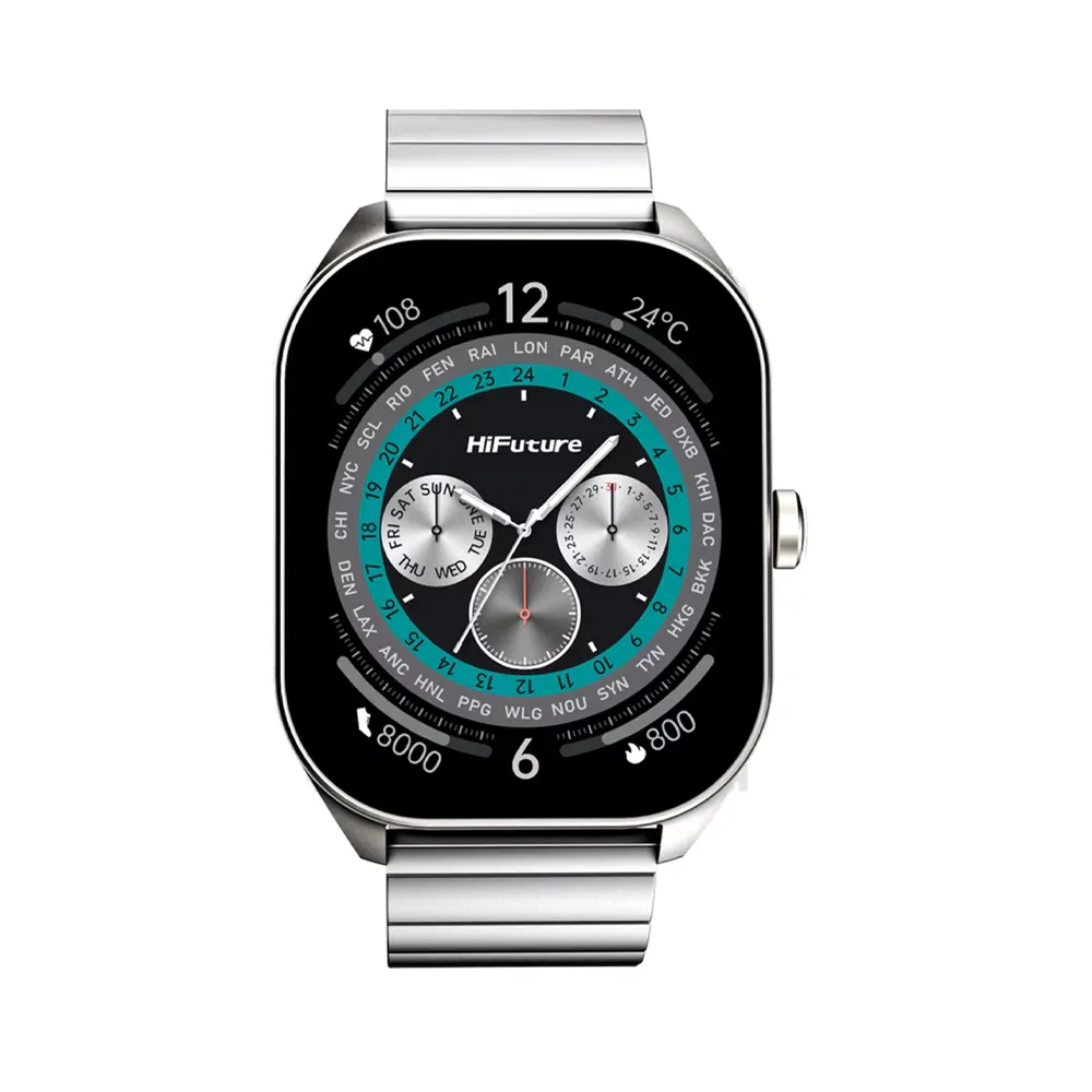 [699838929012] HiFuture FutureFit APEX Smart Watch - Silver